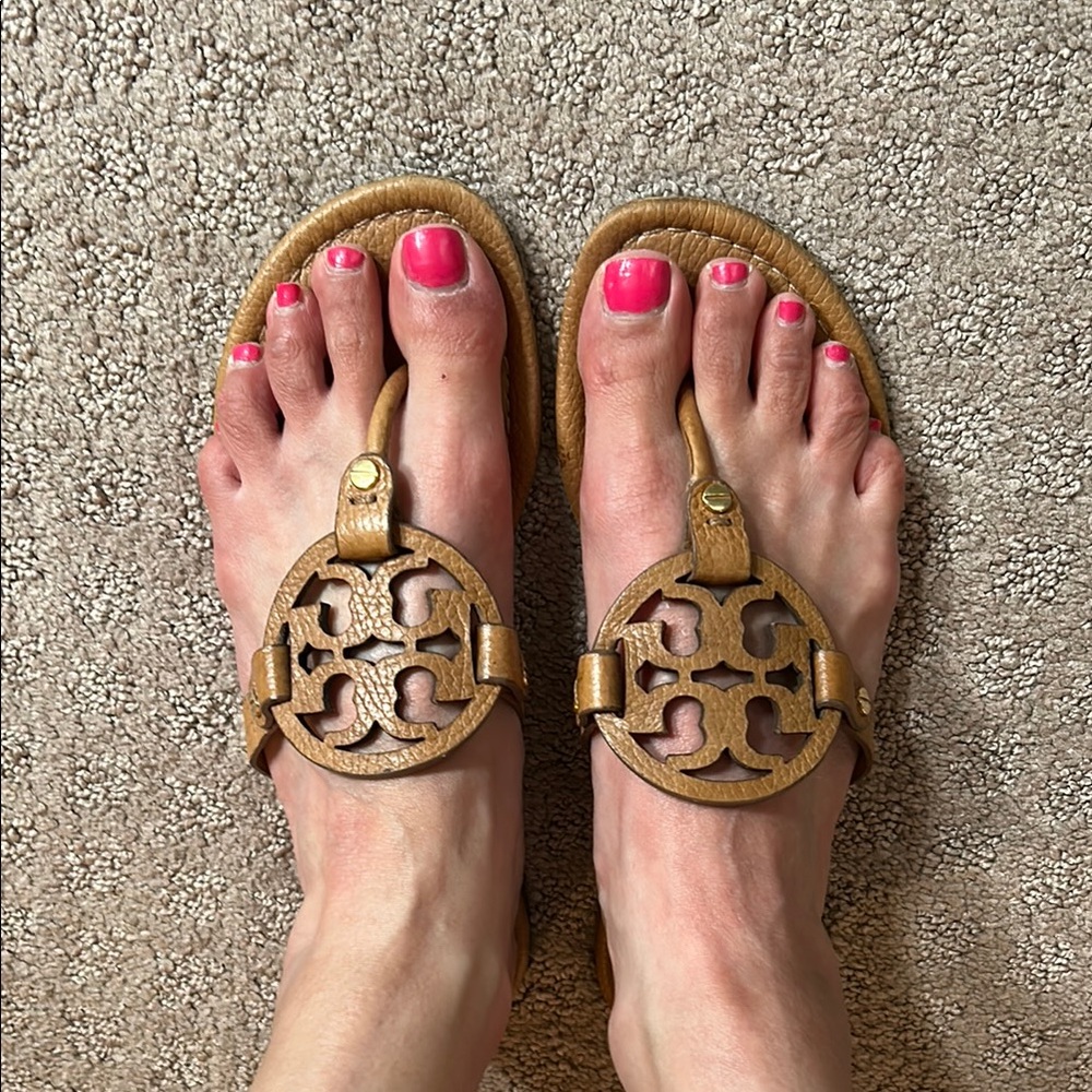 Tory Burch Stylish Tan Sandals for Women